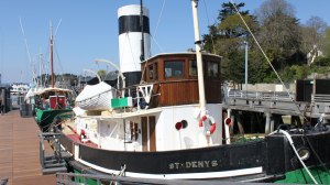 Un des bateaux visitables au port-musée: le Saint Denys, un remorqueur à vapeur
